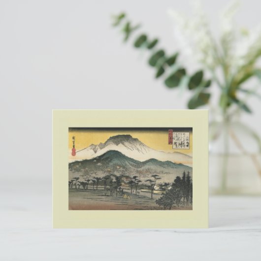 Japans Woodblock Briefkaart (Staand voorkant)