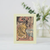 Japans Woodblock Briefkaart (Staand voorkant)