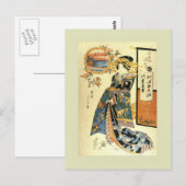 Japans Woodblock Briefkaart (Voorkant / Achterkant)