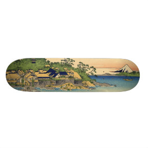 Japans Woodblock: Enoshima in de provincie Sagami Persoonlijk Skateboard
