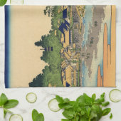 Japans Woodblock: Enoshima in de provincie Sagami Theedoek (Gevouwen)