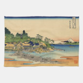 Japans Woodblock: Enoshima in de provincie Sagami Theedoek (Horizontaal)