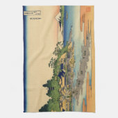 Japans Woodblock: Enoshima in de provincie Sagami Theedoek (Verticaal)