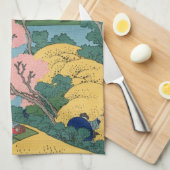 Japans Woodblock: Fuji van Gotenyama Theedoek (Quarter Fold)
