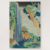  Japans Woodblock Ono Waterfall Kisokaido Legpuzzel (Verticaal)