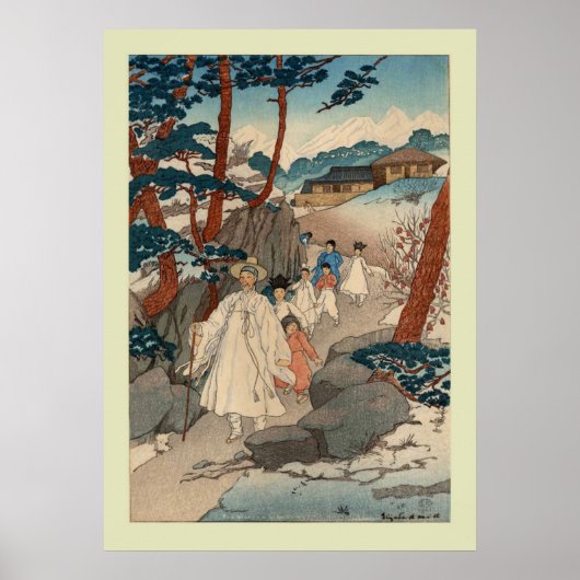 Japans Woodblock Poster (Voorkant)
