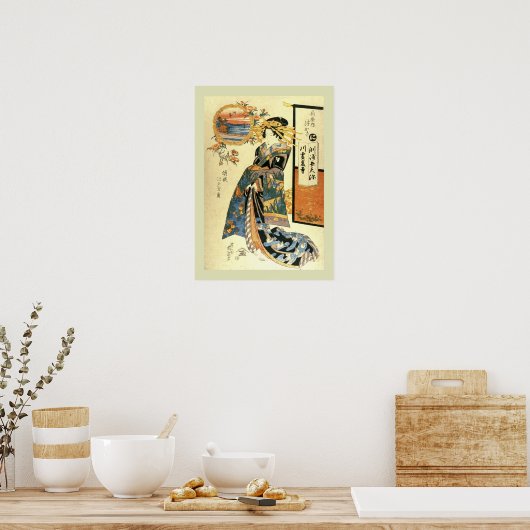 Japans Woodblock Poster (Keuken)