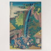 Japans Woodblock Roben Waterfall Oyama Legpuzzel (Verticaal)