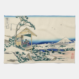 Japans Woodblock: Tea House in Koishikawa Theedoek