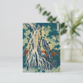 Japans Woodblock Waterfall Kirifuri Briefkaart (Staand voorkant)