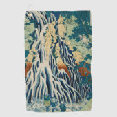  Japans Woodblock Waterfall Kirifuri Golfhanddoek (Voorkant)