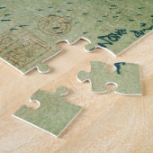 Japans Woodblock Waterfall Kirifuri Legpuzzel (Zijkant)