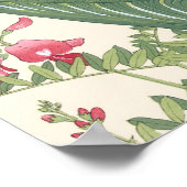 Japans Woodblock White Calla Lily Poster (Hoek)