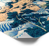 Japans Woodblock Yoro Waterfall Mino Poster (Hoek)