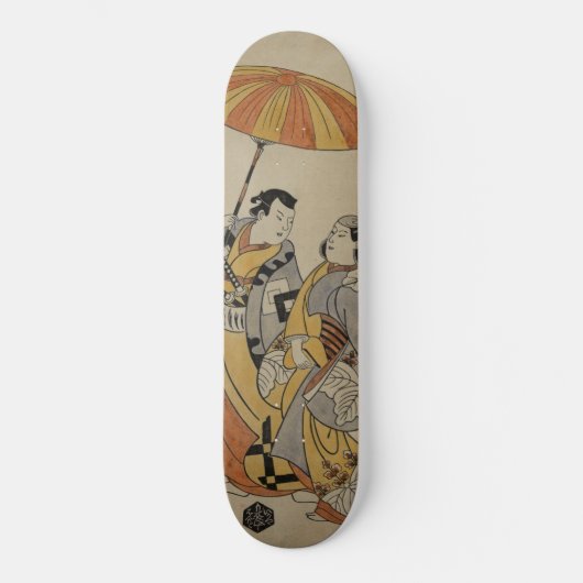 Japans Woodcut #2 Skateboard (Voorkant)