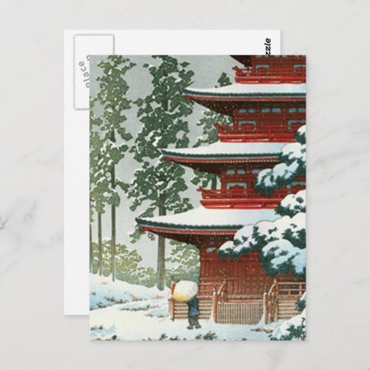 Japans Woodlock Briefkaart (Voorkant / Achterkant)