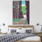 Japans Woud Canvas Afdruk (Insitu (Slaapkamer))