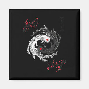 Japans Yin Yang Axolotls Art Graphic Anime Axolo Magneet