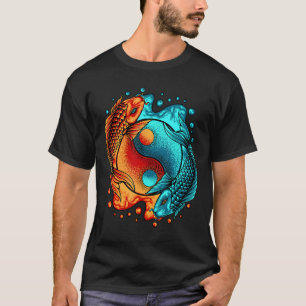 Japans Yin Yang Koi Karper Nishikigoi Vis Aziatisc T-shirt