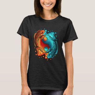 Japans Yin Yang Koi Karper Nishikigoi Vis Aziatisc T-shirt