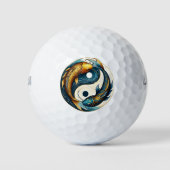 Japans Yin Yang symbool Koi Vis Golfballen (Voorkant)