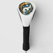 Japans Yin Yang symbool Koi Vis Golfheadcover (Voorkant)