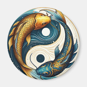 Japans Yin Yang symbool Koi Vis Magneet