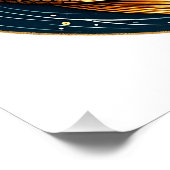 Japans Yin Yang symbool Koi Vis Perfect Poster (Hoek)