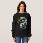 Japans Yin Yang-symbool Koi Vis Trui (Voorkant volledig)