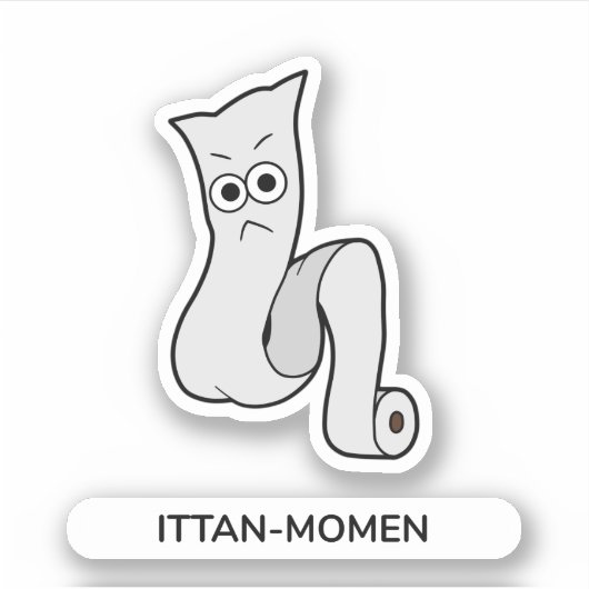 Japans Yokai doek Ittan-momen Sticker (Voorkant)