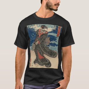  Japans Yokai Geisha Meisje Demon Hannya Yu T-shirt