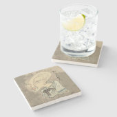 Japans Yokai Nurarihyon Stenen Onderzetter (Zijkant)