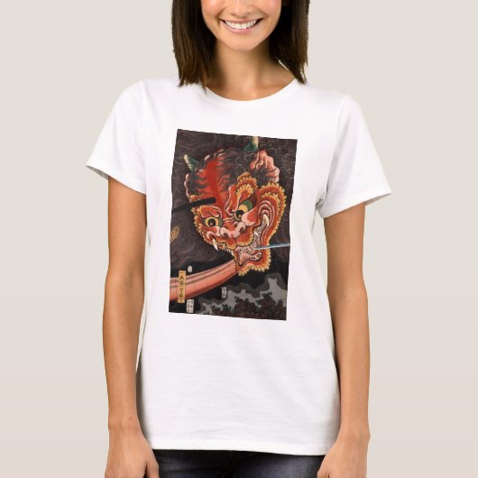 Japans Yokai Oni King Fine Art T-shirt (Voorkant)