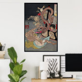 Japans Yokai Ukiyo-e Omoi Tsuzura door Yoshitoshi Poster (Thuiskantoor)