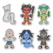 Japans Yokai Vinyl Sticker Set 1 (Voorkant)