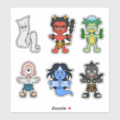 Japans Yokai Vinyl Sticker Set 1 (Vel)