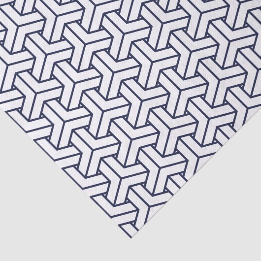 Japans Yukata Jinbei Bishamon Navy patroon Tissuepapier (Detail)