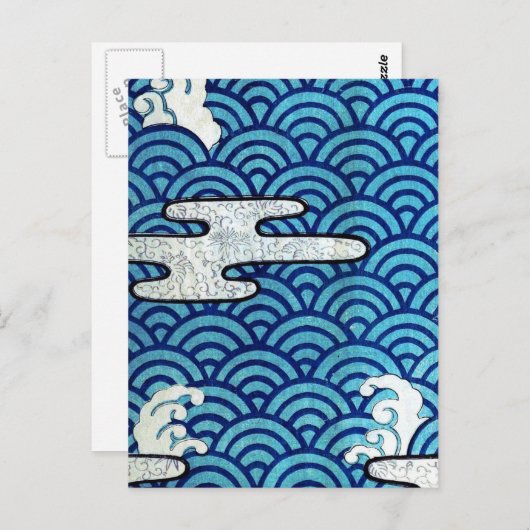 Japans Zee en wolken Briefkaart (Voorkant / Achterkant)