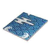 Japans Zee en wolken Tegeltje (Zijkant)