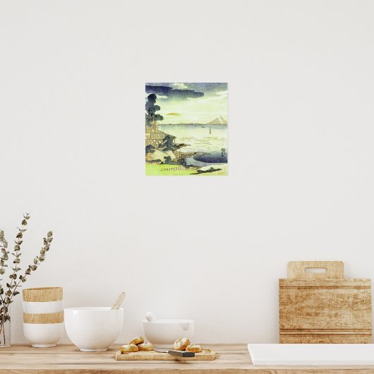  Japans Zee Scene Woodblock Poster (Keuken)