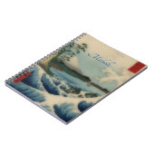 Japans Zee uitzicht - voeg naam toe Notitieboek (Linkerzijde)