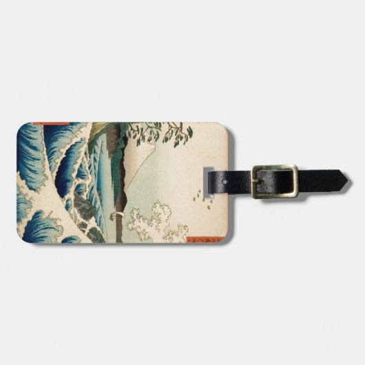 Japans Zee van Satta Hiroshige Art Bagagelabel (Voorkant horizontaal)