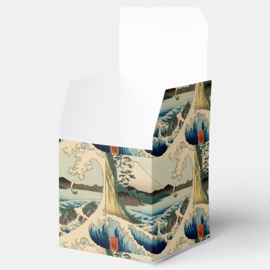 Japans Zee van Satta Hiroshige Art Bedankdoosjes (Geopend)