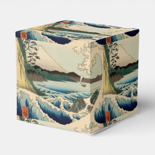 Japans Zee van Satta Hiroshige Art Bedankdoosjes (Achterkant)