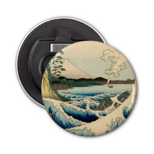 Japans Zee van Satta Hiroshige Art Button Flesopener