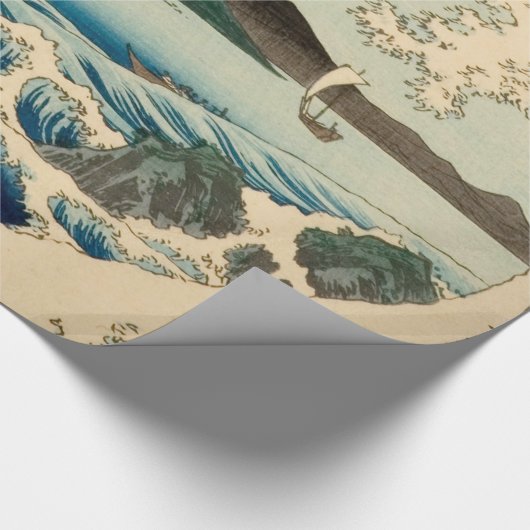 Japans Zee van Satta Hiroshige Art Cadeaupapier (Hoek)