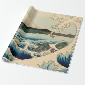 Japans Zee van Satta Hiroshige Art Cadeaupapier (Uitgerold)