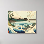 Japans Zee van Satta Hiroshige Art Canvas Afdruk (Voorkant)