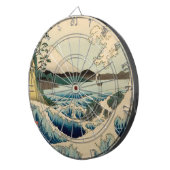 Japans Zee van Satta Hiroshige Art Dartbord (Voorkant Rechts)