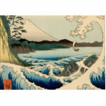 Japans Zee van Satta Hiroshige Art Fotobeeldje Magneet<br><div class="desc">Deze  Japanse houtblokafdruk uit 1858 heet het Zee in Satta in de provincie Suruga,  door Ando Hiroshige. De prachtige afdruk komt van de 36 Uitzichten van de berg Fuji,  een beroemde Japanse kleurenhoutblokafdruk.</div>